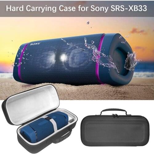 Portable Storage Bag EVA Travel Carrying Zipper Box Protective Bag Case For Sony XB33 Speaker