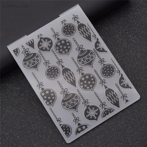 Holiday Decoration Plastic Embossing Folders For Diy Scrapbooking Card Album Plastic Template Making Crafts