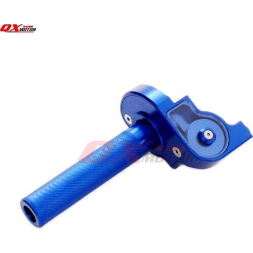 Anodized Blue CNC Aluminum Alloy Throttle Grips for Kayo Bse CRF50 70 110 IRBIS 125 250 Dirt Pit Bike Motorcycle Free shipping