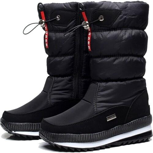 Women Snow Boots Winter Female Boots Thick Plush Waterproof non-slip Thigh High Boots Fashion Warm Fur Woman Winter Shoes 2021