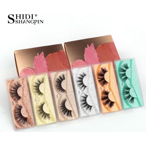 SHIDISHANGPIN 5/50/100 Pairs Mink Lashes Wholesale Natural Long Wispy 3D False Eyelashes Cosmetic Makeup Extension Faux Lashes