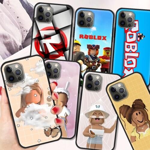 Hot Robloxes Game Silicone Coque for iPhone 11 12 Pro MAX Luxury Case for Apple XR X XS MAX 8 7 6 6S Plus Soft Coque Shell