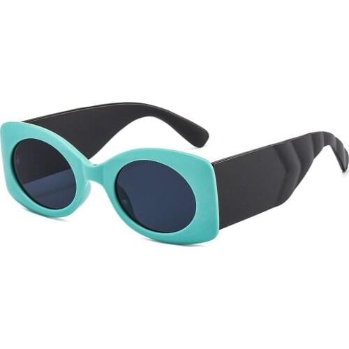 Small Oval Sunglasses Men Women Ruched Wide Legs Round Sun Glasses Luxury Brand Travel Shades Vintage Retro Femme UV400 Oculos