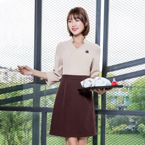 Spa Massage Beautician Uniform Women Beauty Salon Uniform Waitress Beautiful Clinical Uniforms For Woman Feamle Spa Dress AS244