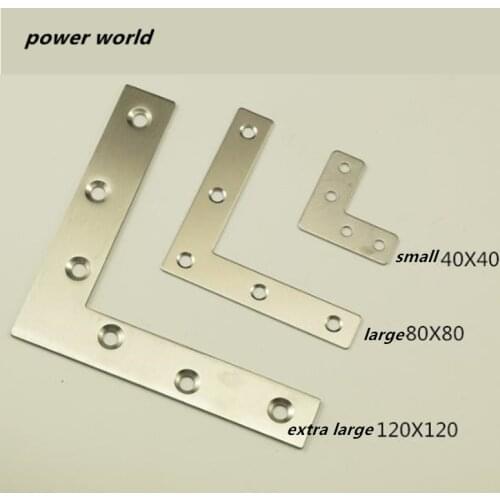 Stainless steel T L type Corner Brackets Window wood door connector thicken 90 Degree Right Angle Furniture Hardware
