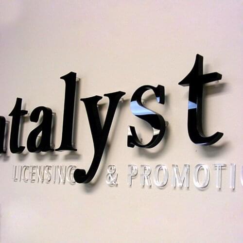 Customized 3D Cutting Solid Acrylic Letter Sign Easy-installation Plexiglass Signage Shop front Café Salon Reception Decoration