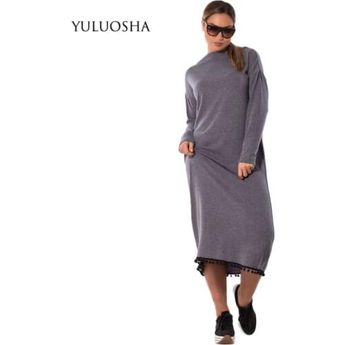 Женские платья ниже колена YULUOSHA China At AliExpress