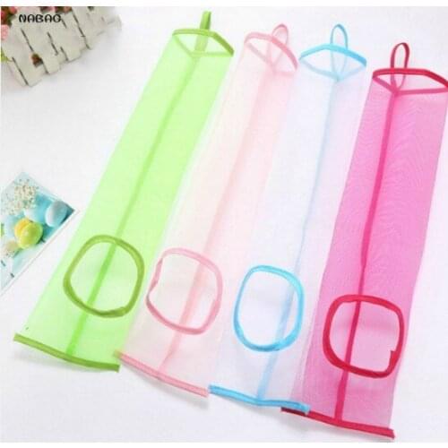 NABAG 1PC Hanging Mesh Storage Bag Dispenser Reusable Grocery Bag Organizer Kitchen Potatoes Garlic Garbage Bag Trash Bag Holder