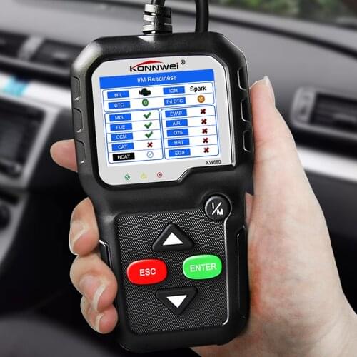 100% Original OBD2 Scanner Automotive Scanner KONNWEI KW680 OBD 2 EOBD Car Diagnostic Scanner Fault Error Code Reader Scan Tool