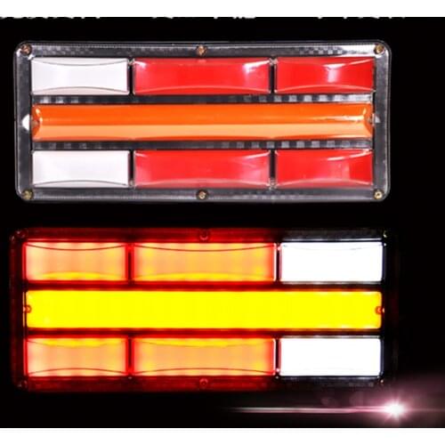 12V Trailer Truck LED Tail Light 2pcs Rear Taillight Stop Lorry Bus Brake Reverse Turn Indicator lamp Traffic Warning Lights