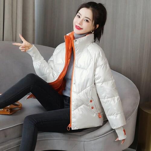 2021 Down Padded Jacket Womens Short Parkas New Fashion Oversize Coat Winter Female Coat Loose Wild Thick Warm Womens coat