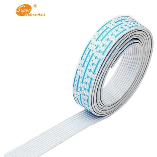 26 AWG UL 2468 PVC 7/0.16TS Flat Ribbon Wire With Red-White Color Diameter 1.3mm Electronic Wire Conductor Flexible Stranded