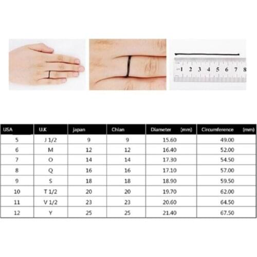 White Rhinestone Ring Zircon Star Engagement Ring for Men Women Wedding Jewelry B03B