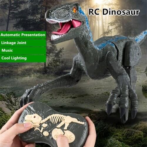 Large Multifunctional Dinosaur RC Dinosaur 2.4G 5CH Simulation Dinosaur Sound And Light Multi-Link Joint Remote Control Dinosaur