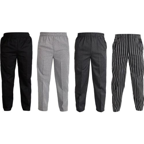 Chef Pants Trousers - Breathable Work Pant for Men and Women, 4 Patterns 5 Sizes to Choose from