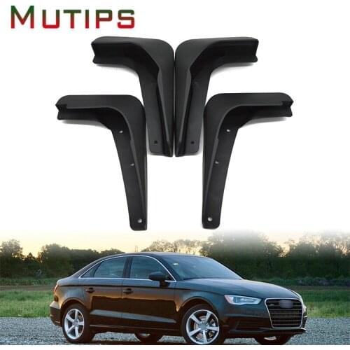 Mutips Mudflaps Splash Guards Flap Mudguards 4Pcs Front Rear Accessories Protector Cover For Audi A3 Sedan 2013 2014 2015 2016