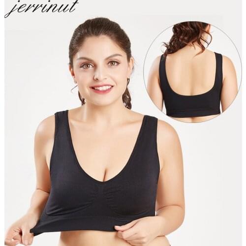 Plus Size Bra Seamless bralette Womens underwear Big Size 5XL 6XL push up Underwear for women Vest Wireless Active Brassiere
