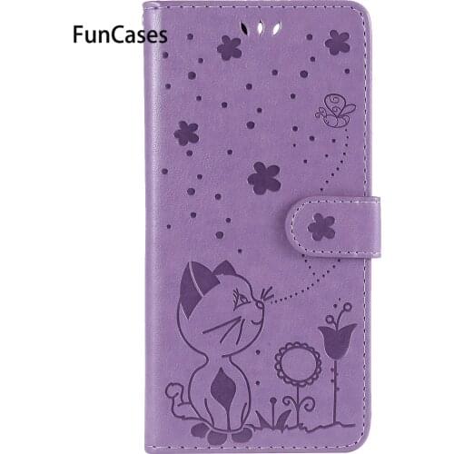 Smartphone Covers For Huawei Honor 7C Blue PU Leather Flip Wallet Phone Cover Mobile Enjoy 8 Nova 2 Lite Y7 Prime 2018 Cases