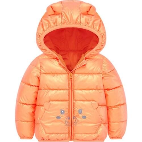 Childrens Coats Boys Girls Down Cotton Jacket Winter 2021 New Cute Cartoon Warm Kids Baby Jacket for Children Outerwear 2-8y