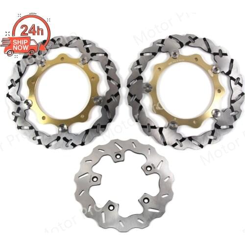 For Yamaha XP T-MAX TMAX 530 ABS 2012 2013 2014 2015 Front Rear Brake Disc Disk Rotor Kit Motorcycle Accessories Aluminum Gold