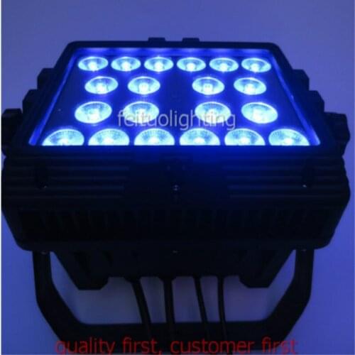 Feituo 20pcs*15w rgbwa 5 IN 1 wall wash led stage lighting dmx effect 20x15w led wall washer flood light