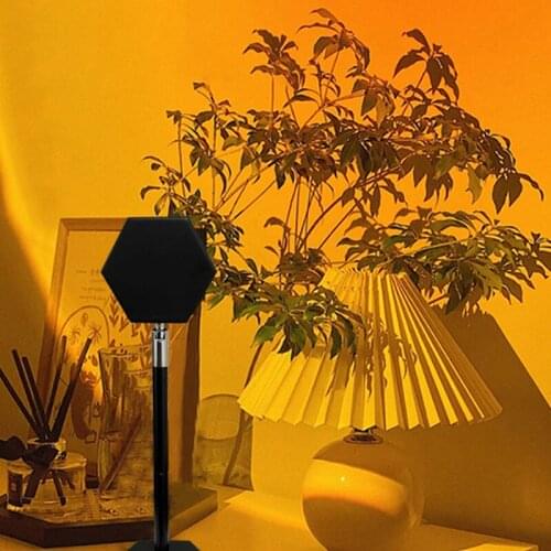 Hot Led Sundown Night Light Creative Dusk Projector USB Atmosphere Lamp Bedroom Bar Coffee Store Party Wall Decoration Lighting
