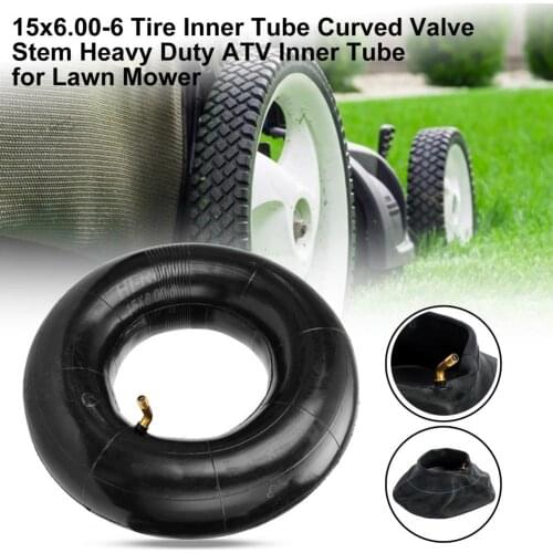 15x6.00-6 Tire Inner Tube Curved Valve Stem Heavy Duty ATV Inner Tube for Lawn Mower Motorcycle Parts