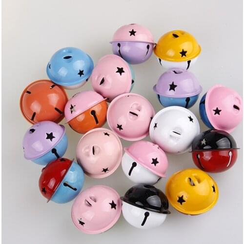 Beauty 12 Colors 10pcs Kinds of 40mm,20mm Mixed Color Jingle Bells Fit Festival Christmas Decoration Jewelry Craft Pendants