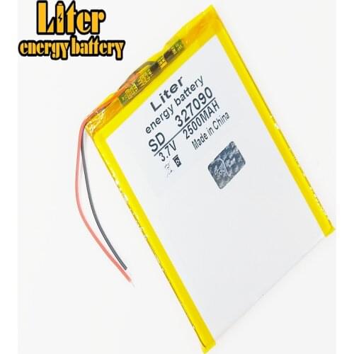 SD CE, Rohs, MSDS approved lipo battery 3.7v 327090 battery for tablet pc 2500mah