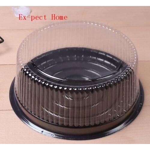 Wholesale big round cake box/ 8 inches cheese box /clear plastic cake container / big cake holder Free Shipping