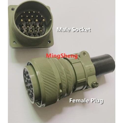 Original new 100% 5015 American standard aviation plug straight MS3106A28-11S MS3102A28-11P 22 core waterproof connector