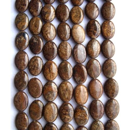 Bronzite Oval 18*25mm Loose Beads For Jewelry Making DIY Bracelet Necklace Earrings
