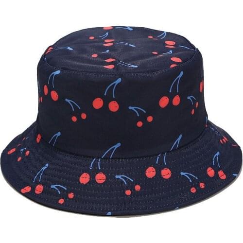Cotton Creative printing Bucket Hat Fisherman Hat outdoor travel hat Sun Cap Hats for men and Women 175