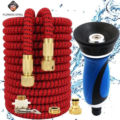 Home-Garden Extensible Watering Hose Garden Watering Garden Sprayer High Pressure Car Wash Lawn Watering Drip Irrigation Hose
