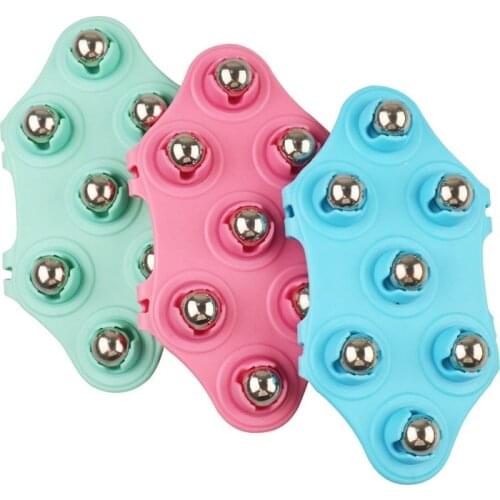 Roller Ball Massage Glove Body Slimming Fat Burner Anti-Cellulite Pain Relief For Neck Back Body Acupuncture Pressure Therapy