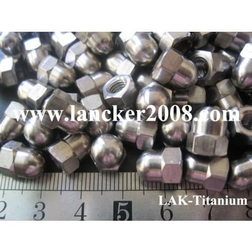 M4 M5 M6 M8 Gr2 Titanium hexagon domed cap nuts DIN1587
