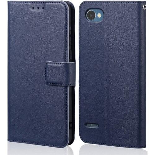 Silicone Flip Case For LG Q6A Q6 alpha M700 Luxury Wallet PU Leather Magnetic Phone Bags Cases For LG Q6A with Card Holder