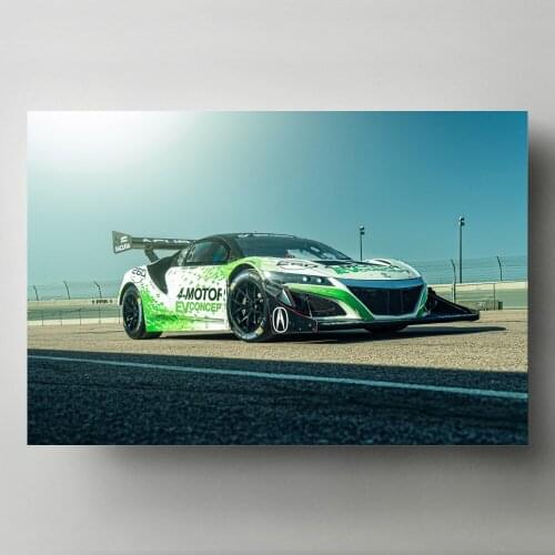Modern Wall Art Canvas Painting Vehicle Acura NSX Race Racing Sport Car Picture Print Posters for Living Room Decor