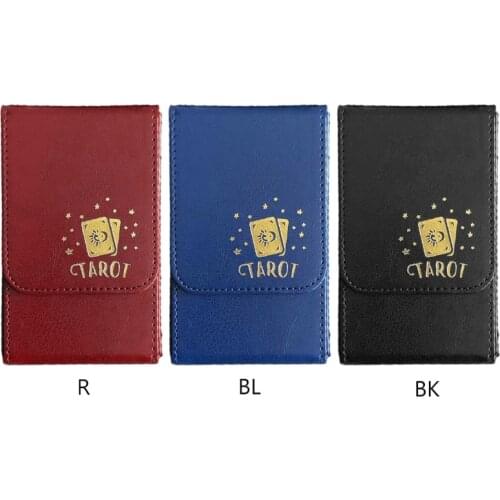 Capacity Tarot Cards Box PU Leather Tarot Case Container Collection CCG MTG Board Game Card Sleeve Holder Box