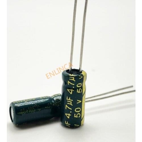 50V 4.7UF 5*11 high frequency low impedance aluminum electrolytic capacitor 4.7uf 50v 20