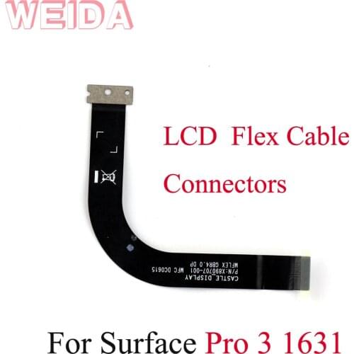 WEIDA Flex Cable Connectors Replacment For Microsoft Surface Pro 3 Pro3 1631 LCD Cable Flex Cable Conntectors