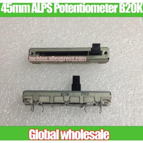 1pcs SHARP GF-800 780 Recorder Speed Straight Slip Potentiometer B20K / ALPS 45mm Single Link Fader