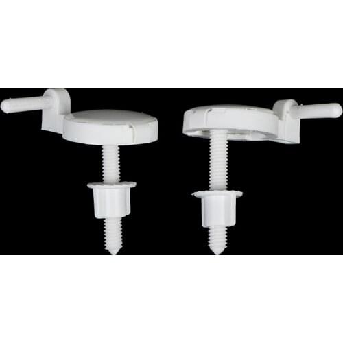 2Pcs Plastic Toilet Seat Screws Fixings Fit Toilet Seats Hinges Repair Tools