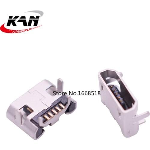 20pcs Micro USB 5P,5-pin Micro USB Jack,5Pins Micro USB Connector Tail Charging socket mini USB
