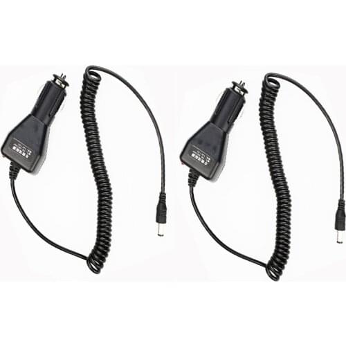 2pcs DC 12~ 24V Truck Car Filling Lines Charger Cable For Transceiver Walkie Talkie Two Way Radio GT-3 Baofeng Uv-5r Accessories