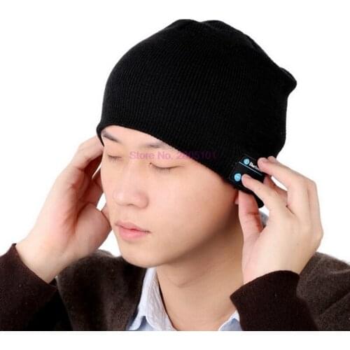 By dhl 50pcs Hat Phones Wireless Bluetooth Earphone Smart Headset Speaker Mic Winter Outdoor Sport Stereo Music Hat