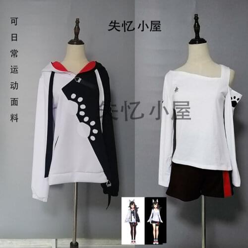 Anime Azur Lane Tuber Hololive Ookami Mio Cute Uniform Outfit DailyDress Cosplay Costume Unisex Halloween Free Shipping 2020