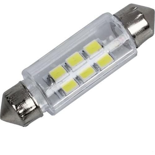 AU05 -38mm White 6 SMD LED Car Interior e Light Lamp Bulb DC 12V New