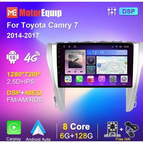 EKIY Car Radio For Toyota Camry 7 2014 2015 2016 2017 Multimedia Car Navigation GPS USB Accessories IPS DSP Stereo Video Carplay
