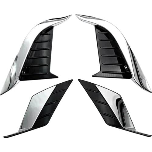 For Toyota Corolla Cross 2020 2021 ABS Chrome Front Rear Fog Light Lamp Eyelid Eyebrow Cover Trim Molding Bezel Garnish